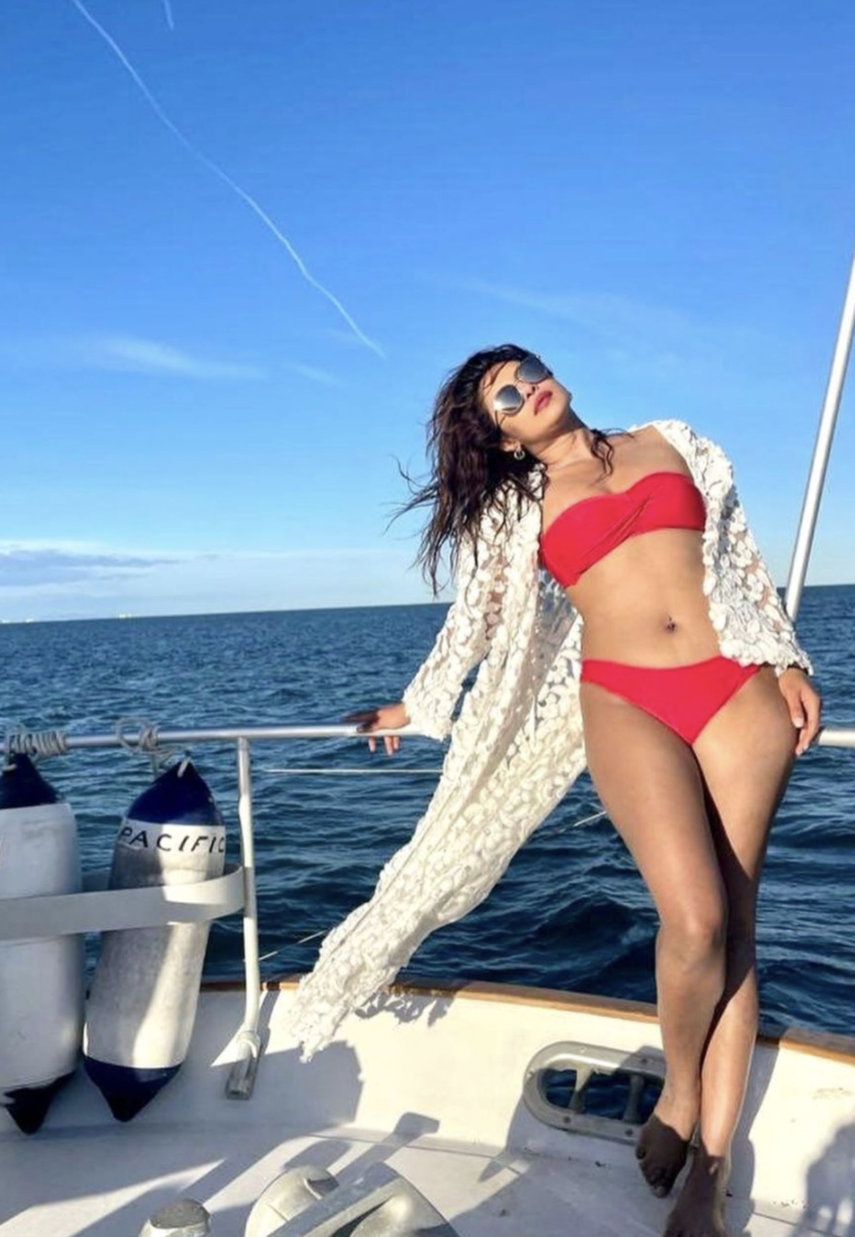priyanka chopra beach dress Nothing brings me more joy in this life than celebrating you @priyankachopra happy birthday my love