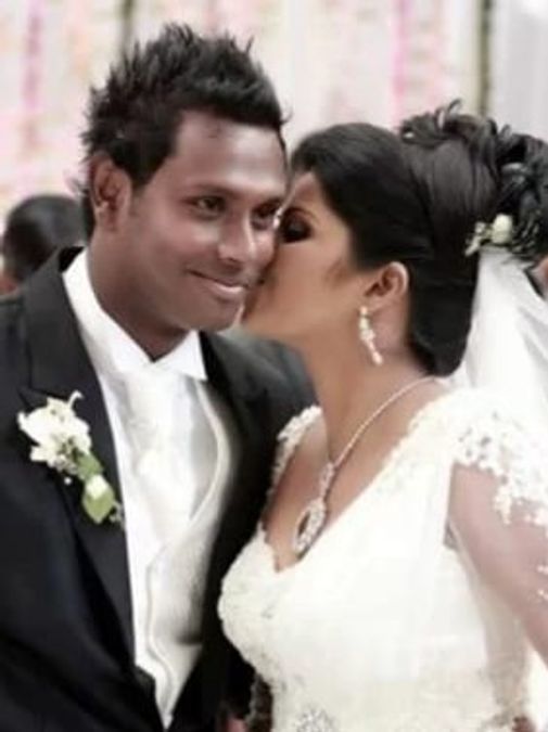 राष्ट्रपति ने करवाई थी इस प्लेयर की शादी - Angelo mathews sri lankan cricketer love story heshani silva 100th test match tspo