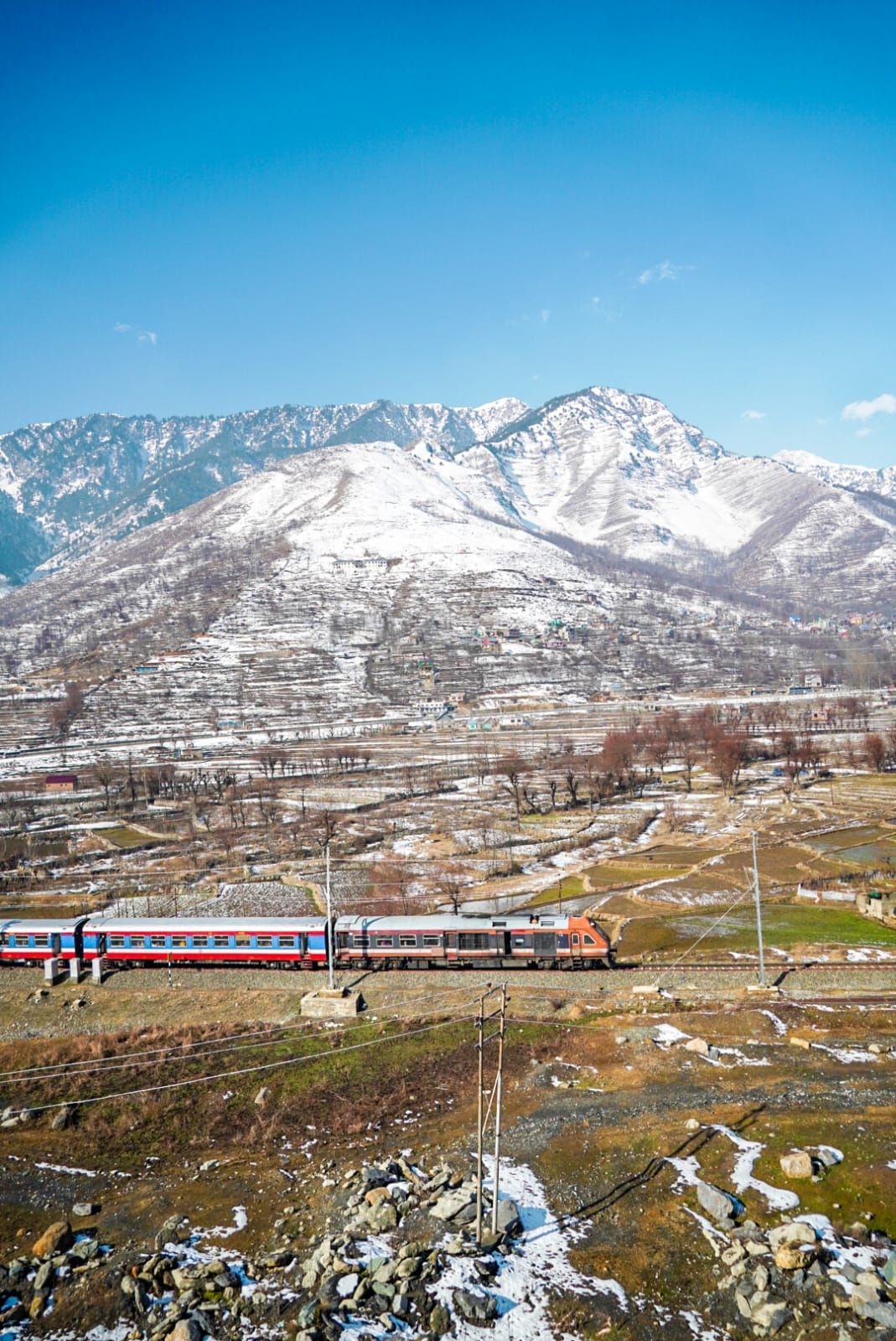 The wintry landscape of Kashmir