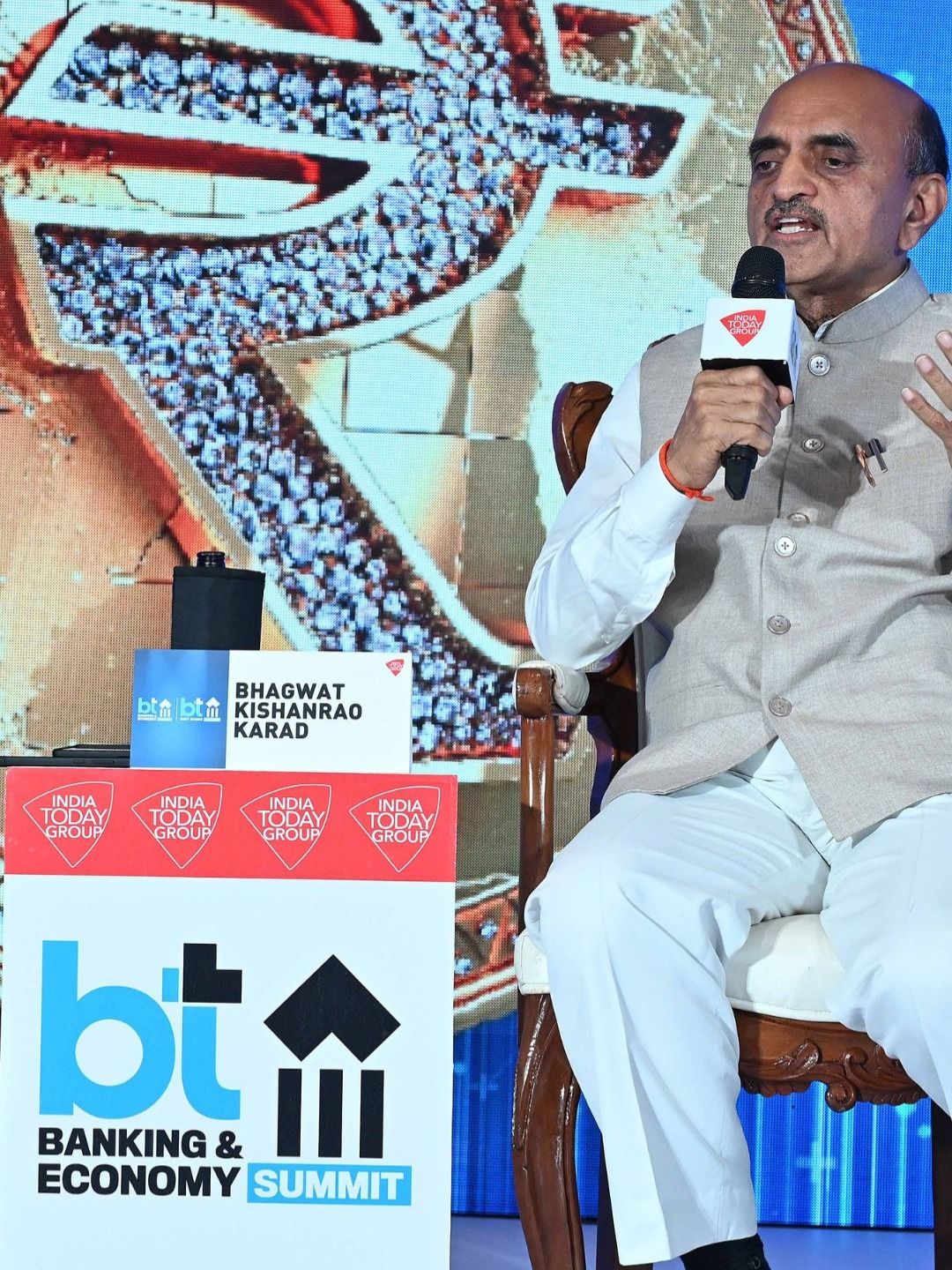 Dr Bhagwat Karad on Loan defaulters, NPA’s, Allegation of Modi Govt’s Privatisation Push At BT Banking Summit