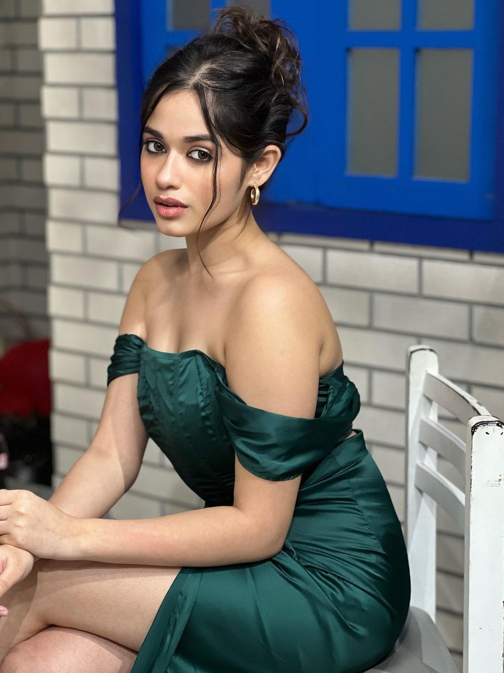 jannat zubair blue dress Jessica Howard Womens Petites 2PC Jacket Evening Dress Navy 10P main image 0