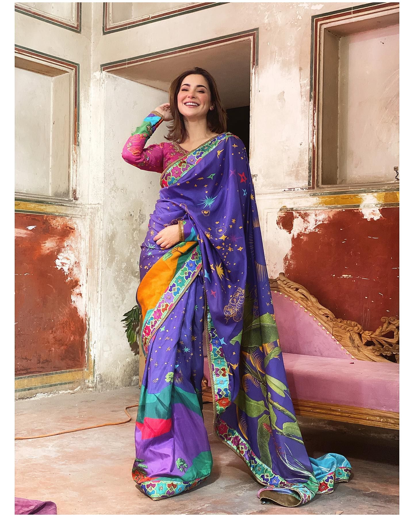hania amir purple dress From our atelier to Ayra's world Truly honored to be a part of this story