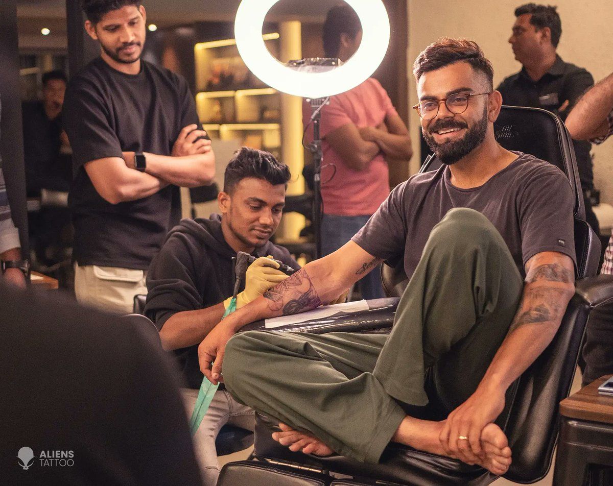 indian cricketers with tattoo