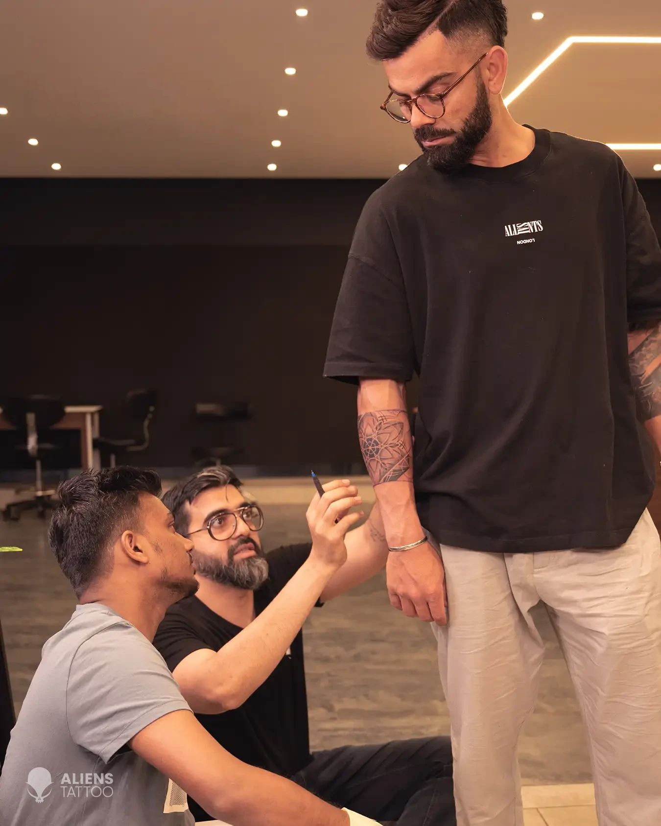 Virat Kohli new tattoo photo