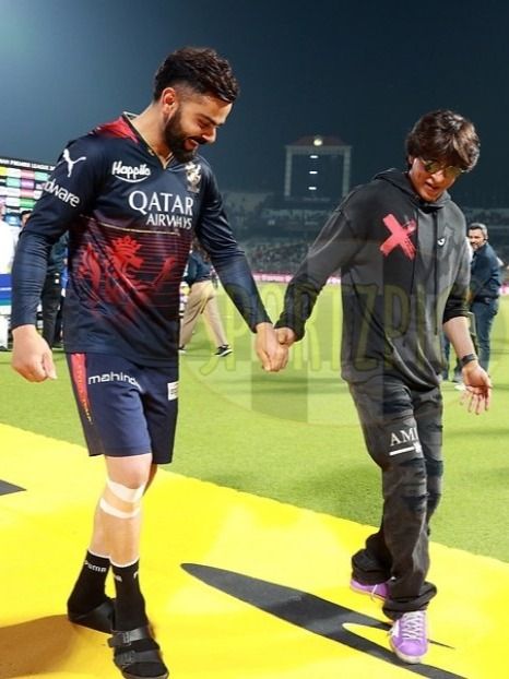 IPL 2023: Shah Rukh Khan, Virat Kohli hug, dance to 'Jhoome Jo Pathaan' after KKR vs RCB match