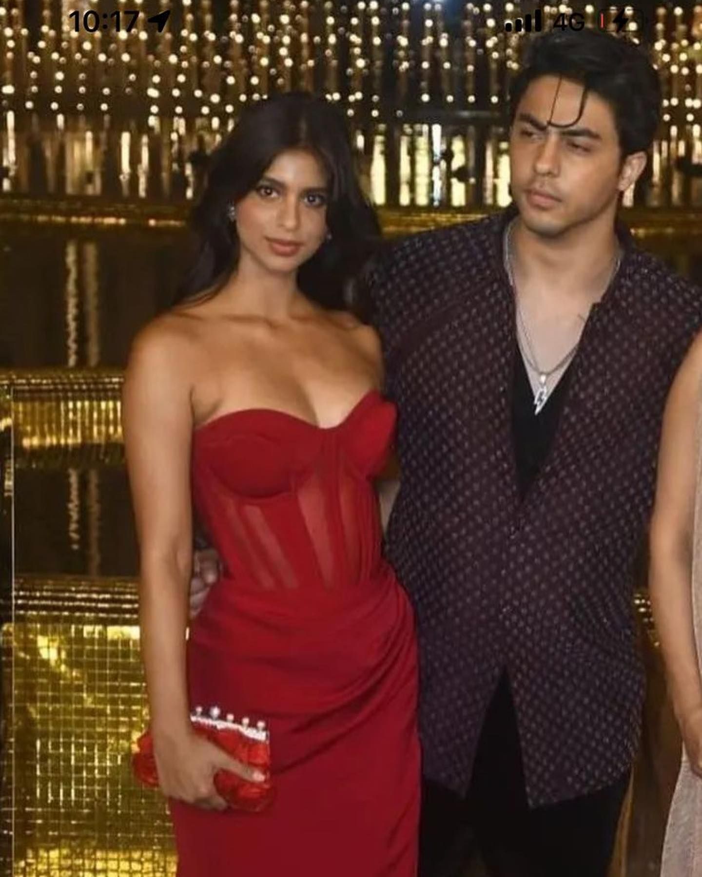 suhana khan red corset dress Suhana Khan chose an impeccable red corset gown and sheer sequined saree for NMACC and pulled it off like a dream come true : Bollywood News