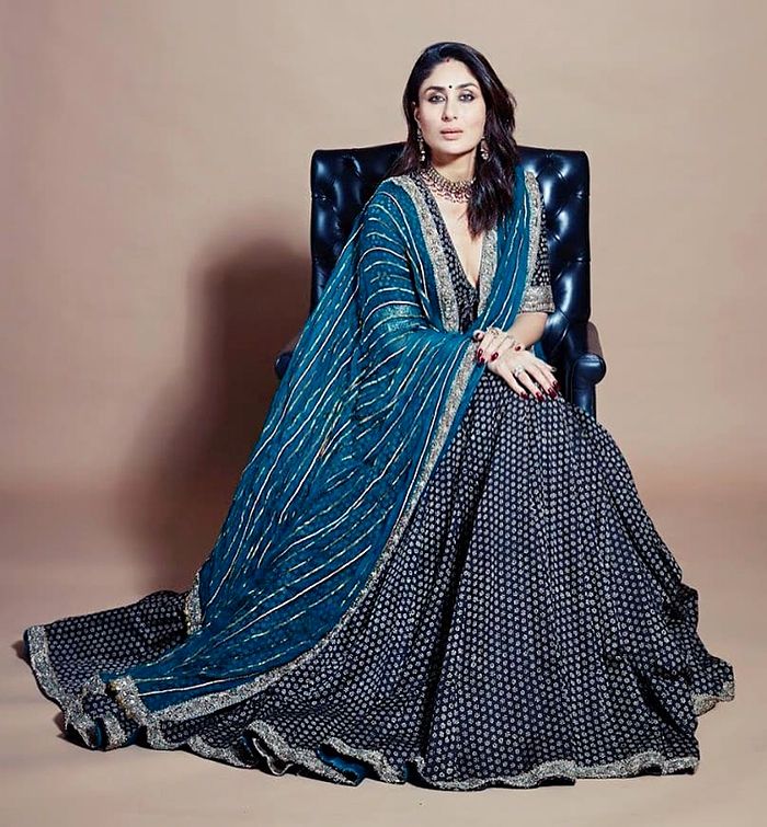 kareena kapoor blue dress Devnaagri