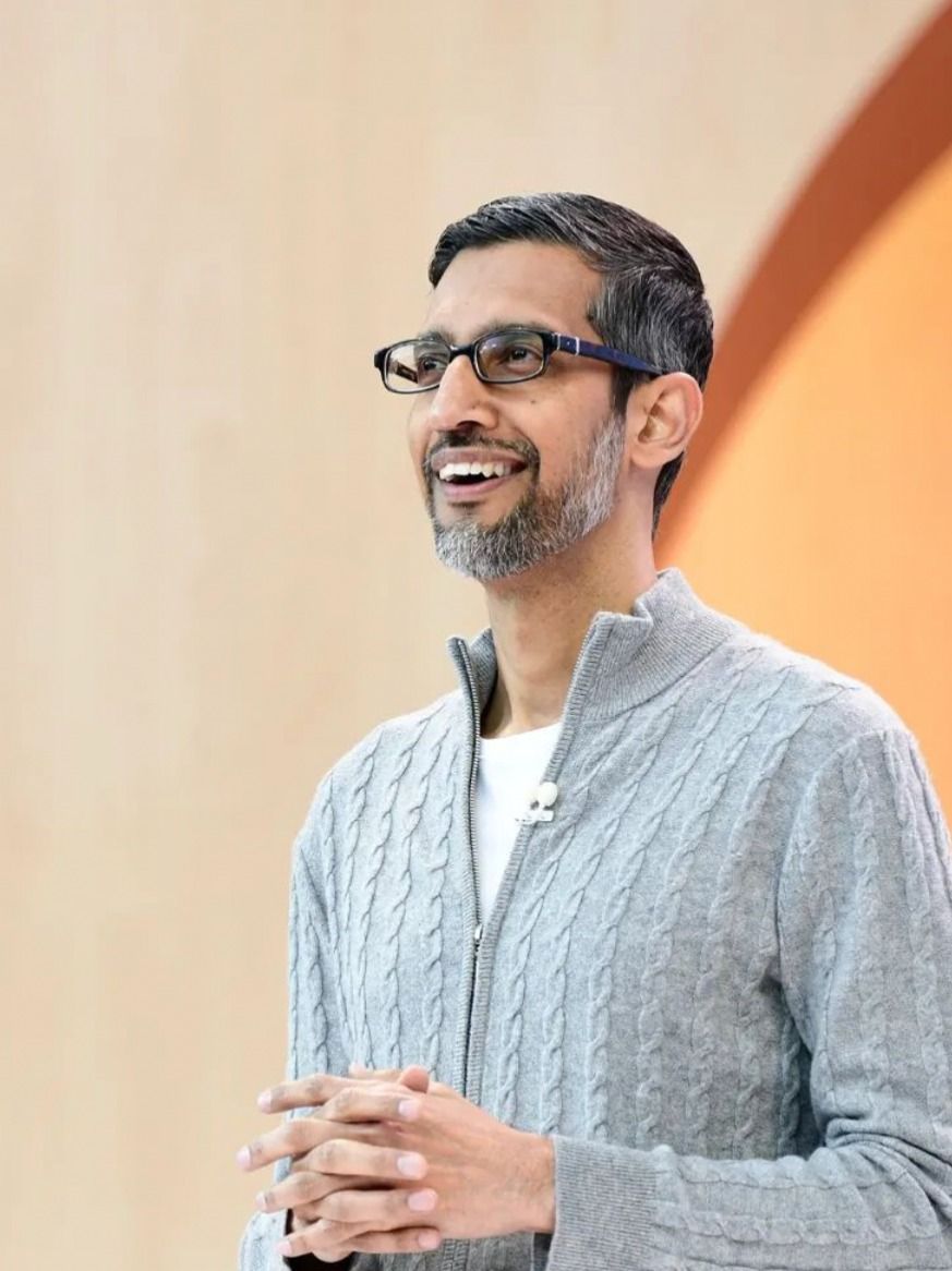 Google CEO Sundar Pichai uses Pixel Fold. He talks about AI, technology, and more during interview with YouTuber Arun Maini