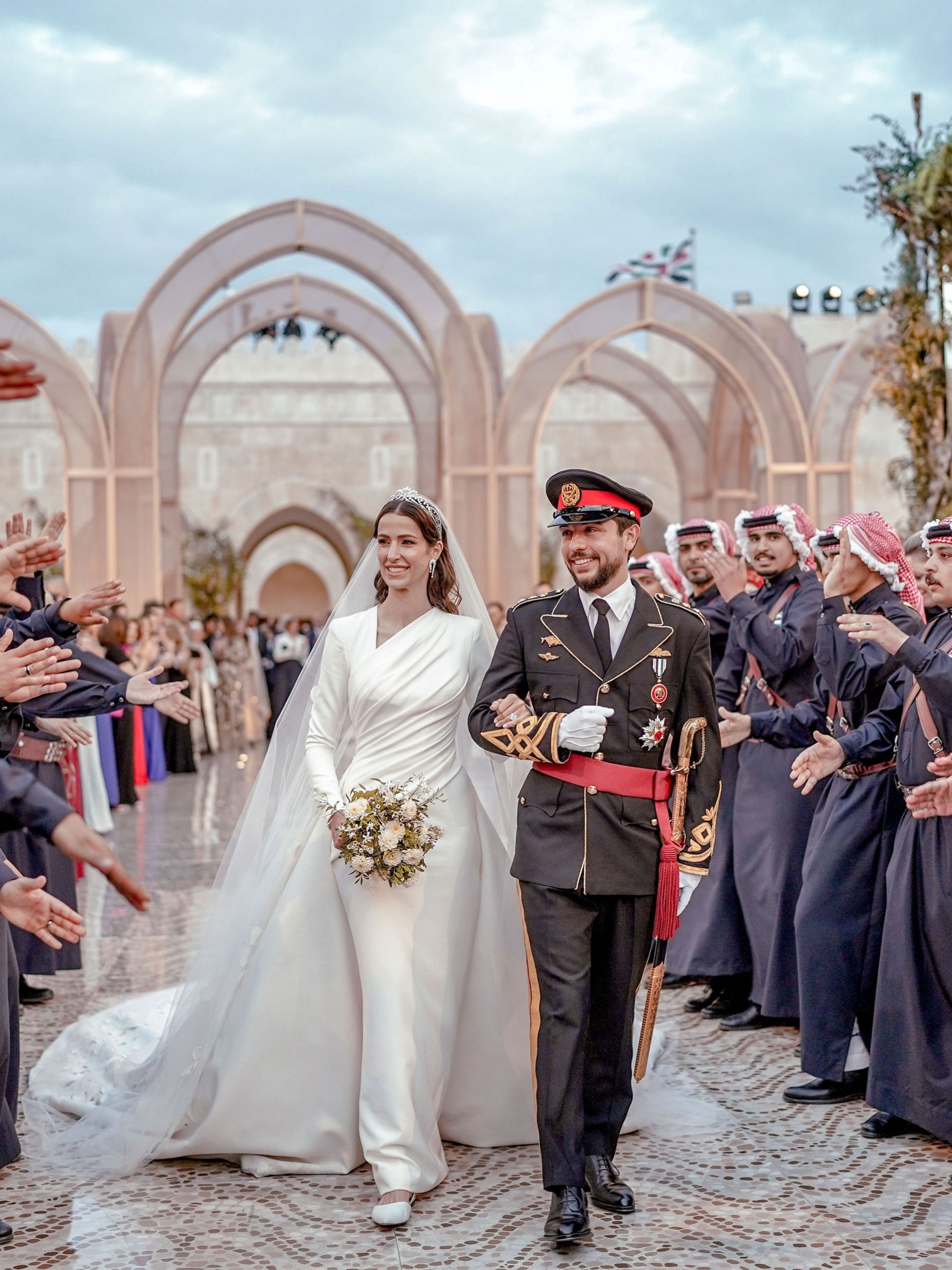Jordan’s Crown Prince Hussein bin Abdullah weds Saudi architect Rajwa Al Saif; see pics
