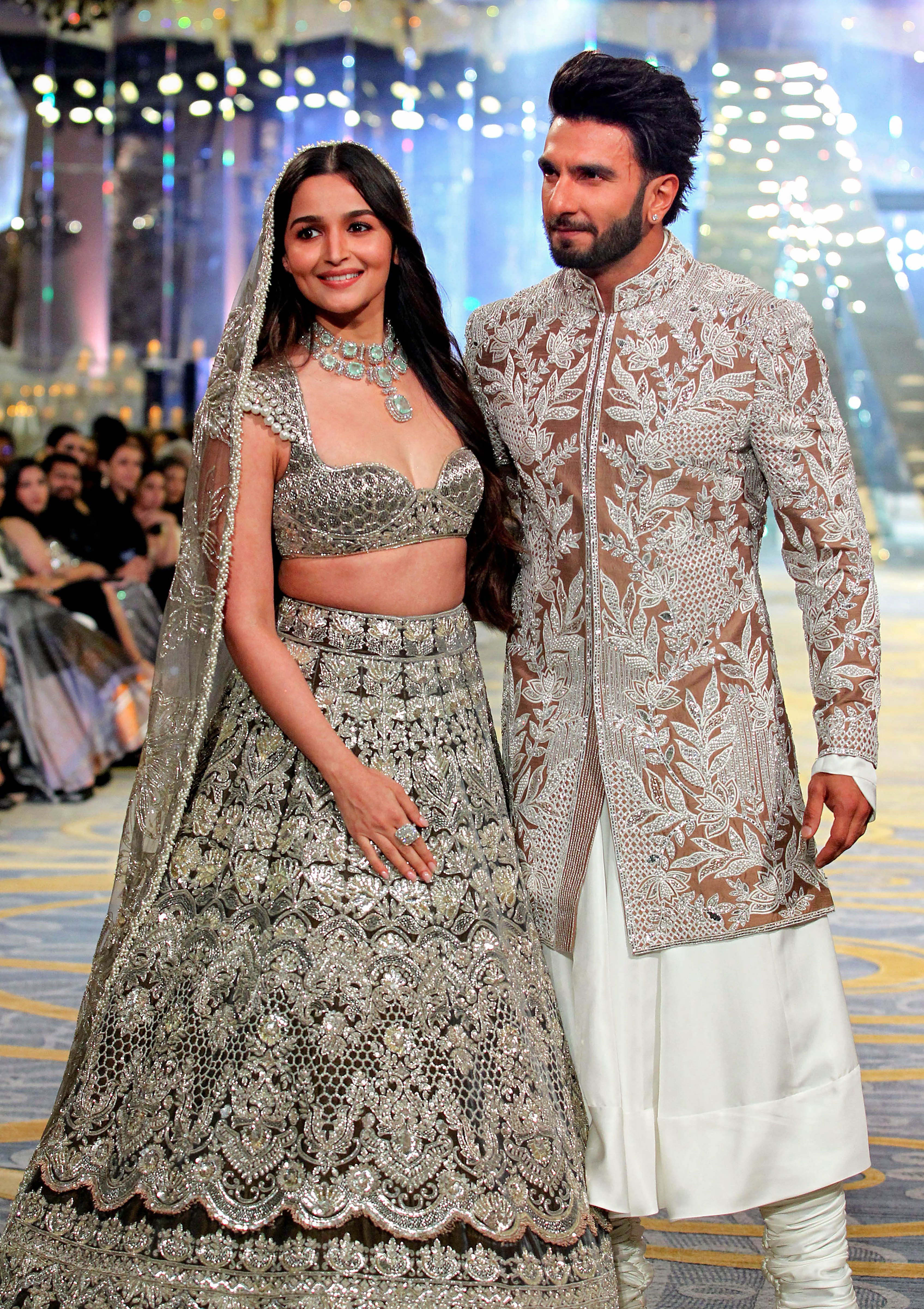 Alia Bhat, Ranbir Kapoor at Manish Malhotra show