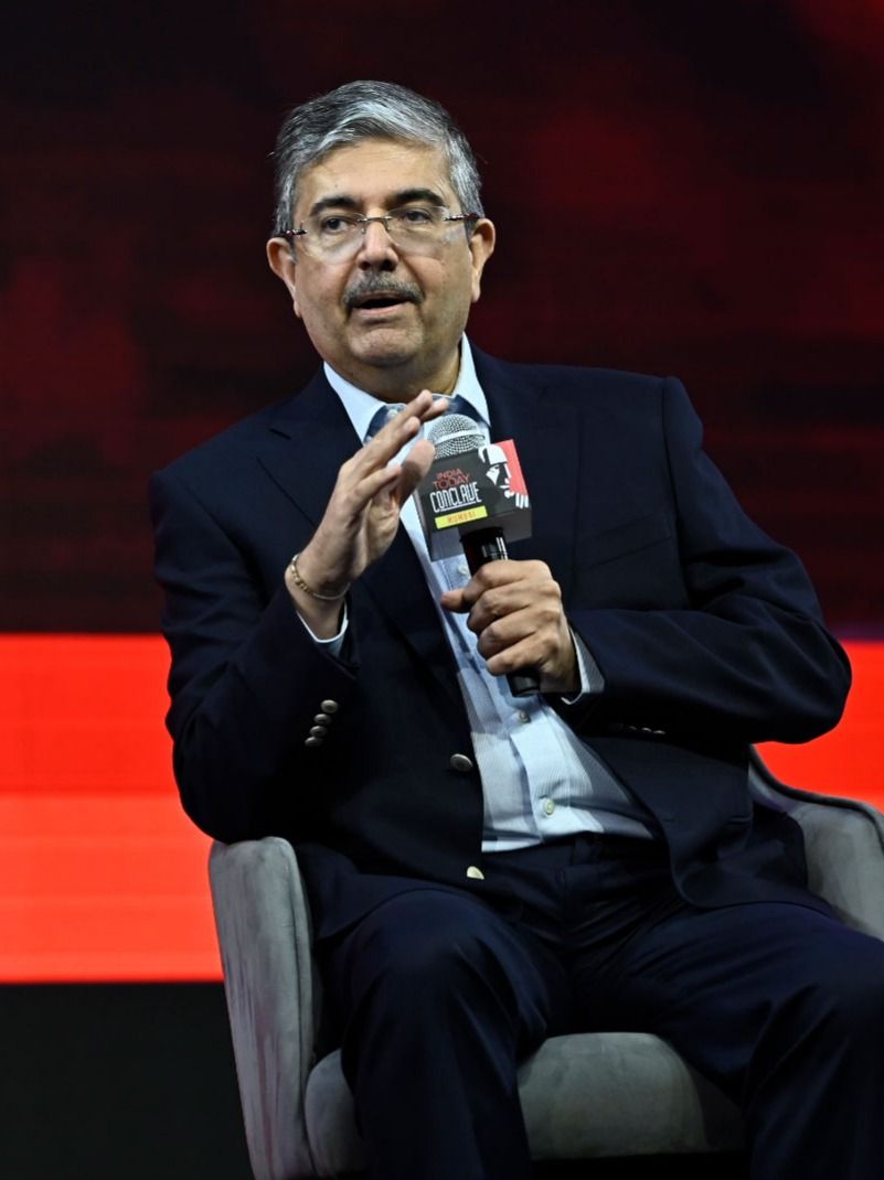 Uday Kotak on Mukesh Ambani, KV Kamath, JFS at India Today Conclave Mumbai 2023, Anand Mahindra reshares images of upcoming Vande Bharat trains, Nita Ambani's tribute to Mahatma Gandhi: India Inc on X