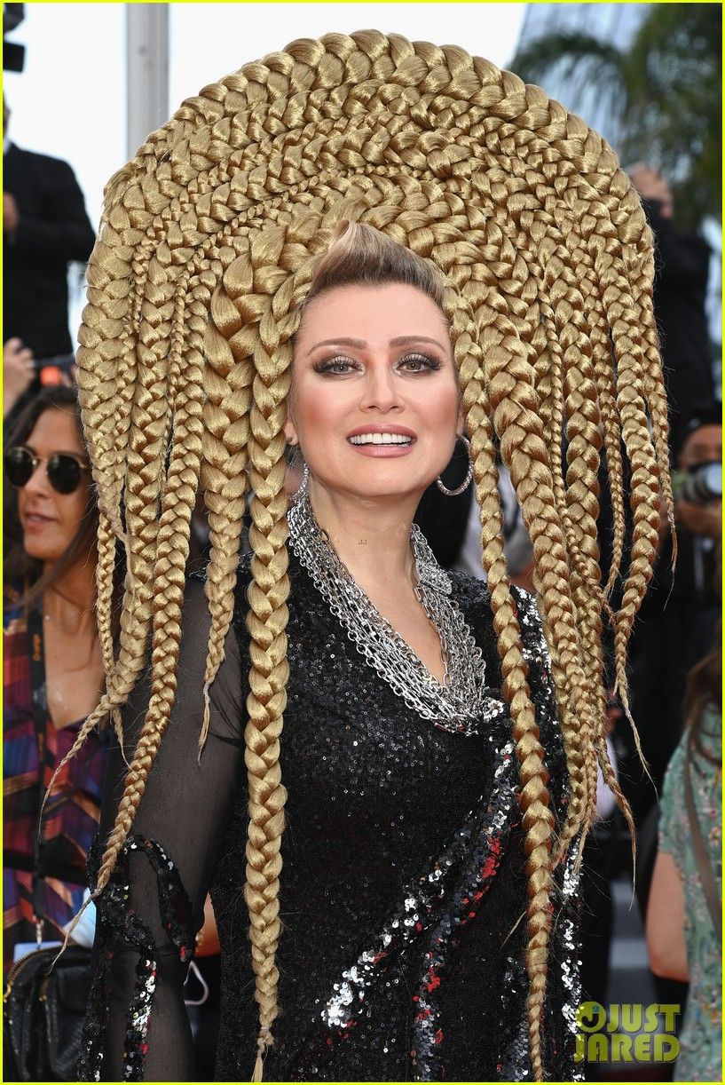 Elena Lenina's over the top braided hairstyle
