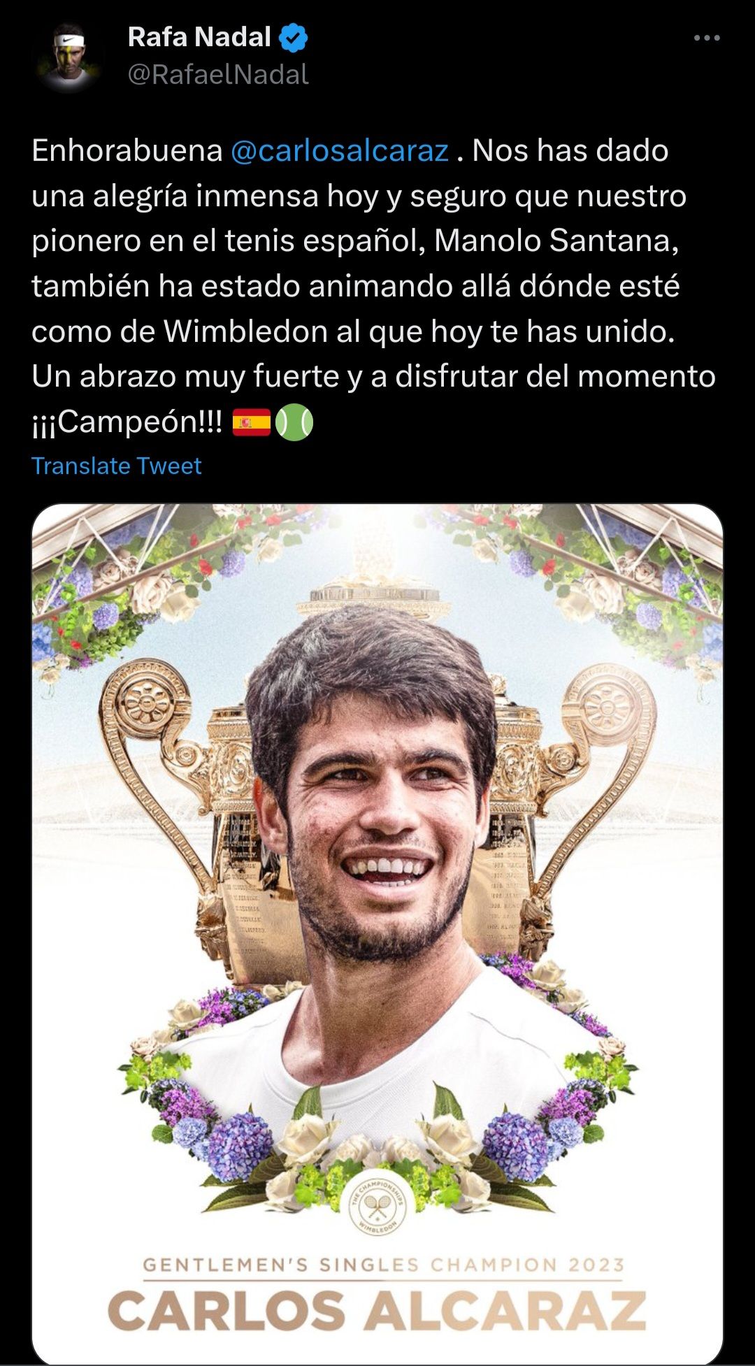 Nadal Tweet