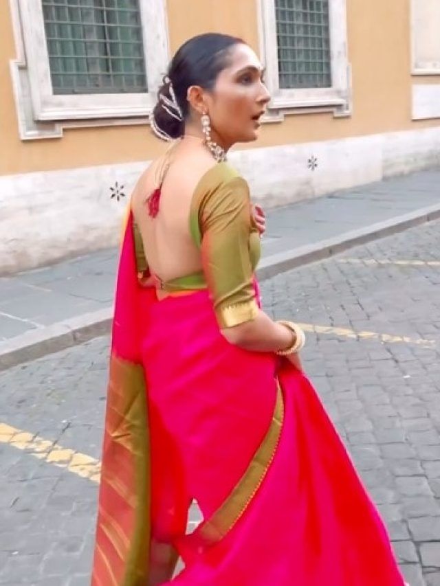 VIDEO: रोम की सड़कों पर बनारसी साड़ी और सिंदूर में निकली महिला, लोगों ने देखा तो...