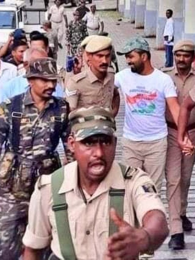 चेहरे पर मुस्कान, पुलिस घेरे में भी टशन, बिहार में मनीष कश्यप का यूं हुआ स्वागत!