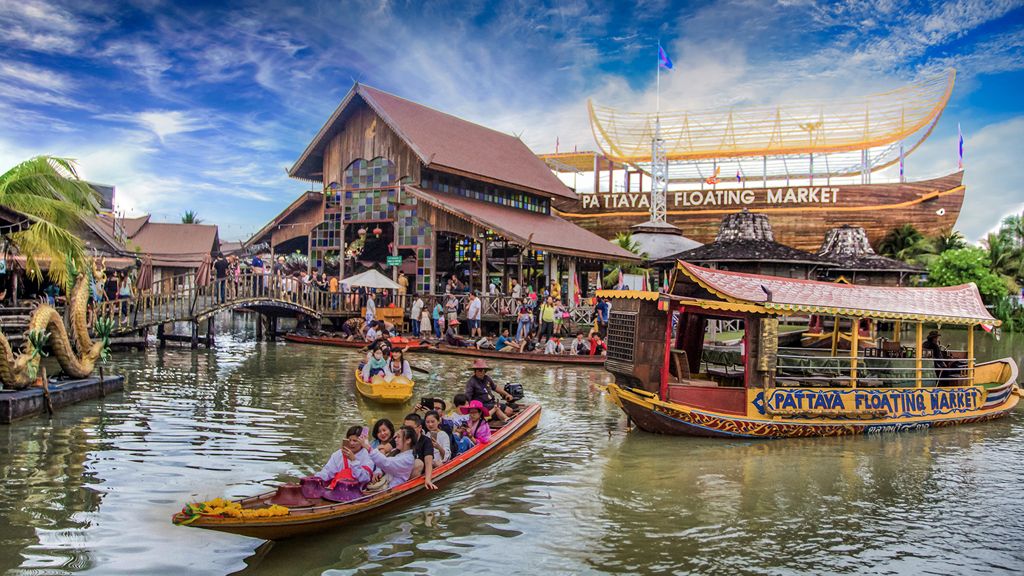ตลาดน้ำสี่ภาคพัทยา ท่องเที่ยวชมวิถีชีวิตในแต่ละภาค