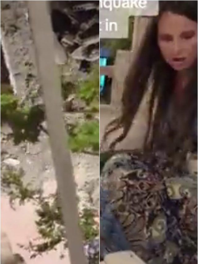हिली जमीन-टूटने लगी इमारतें, रात को आई तबाही में फंसी लड़की- VIDEO