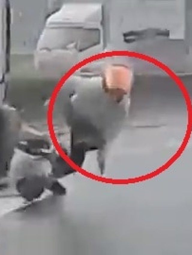 गजब! मौत को दिया चकमा... बस एक इंच की दूरी ने बचाई शख्स की जान- VIDEO