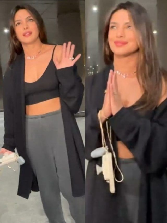 भारत आईं प्रियंका चोपड़ा, पहना था लूज पजामा और गले में दिखा बेटी 'मालती' का नेकलेस