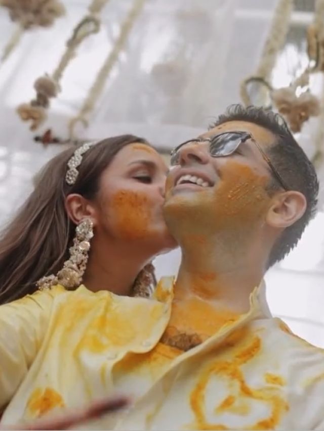 परिणीति की हल्दी-चूड़ा सेरेमनी में कैसा था माहौल? राघव संग हुई रोमांटिक, किया Kiss