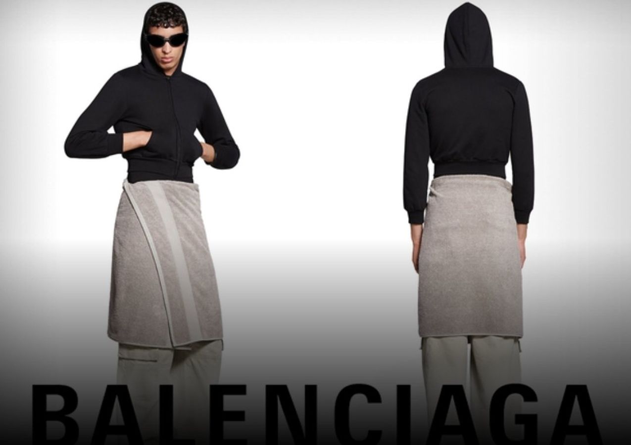 AI images of fashion show feature precious towels after Balenciaga s towel skirt priced at Rs 77 000 goes viral check out other bizarre Balenciaga luxury products
