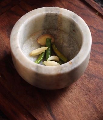 garlic ginger green chilli