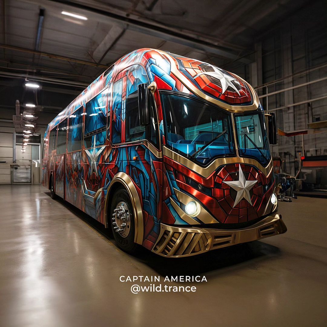 Superhero bus