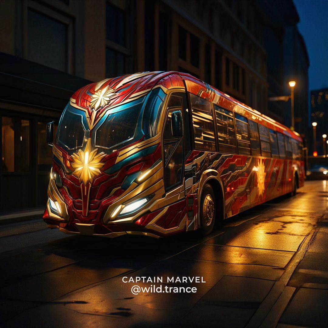 Superhero bus
