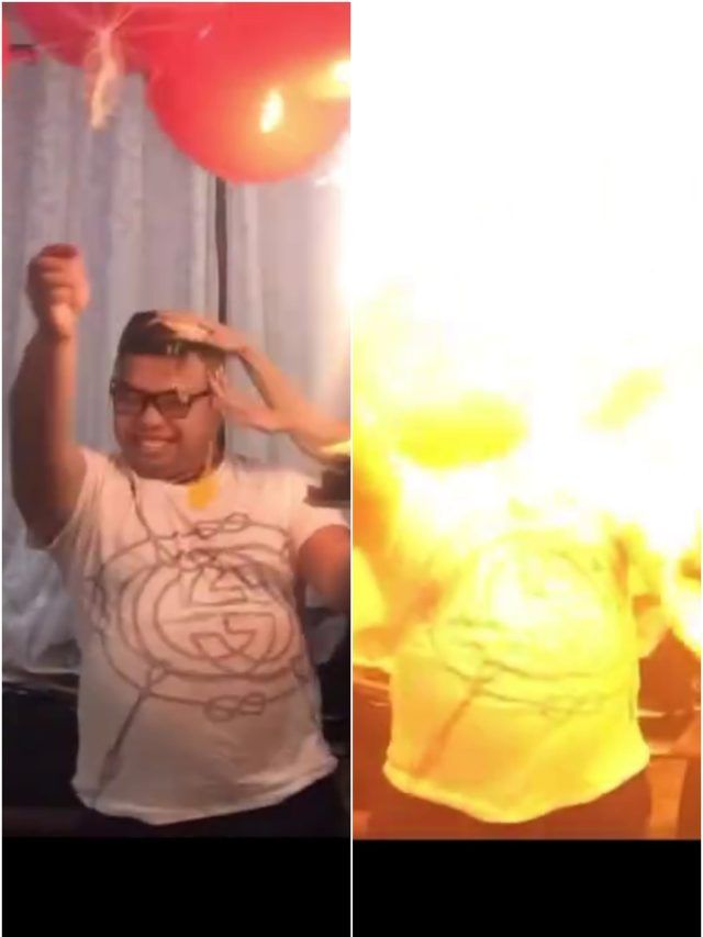 VIDEO: बर्थडे पर गुब्बारों के साथ ये गलती पड़ी भारी, हुआ जोरदार धमाका