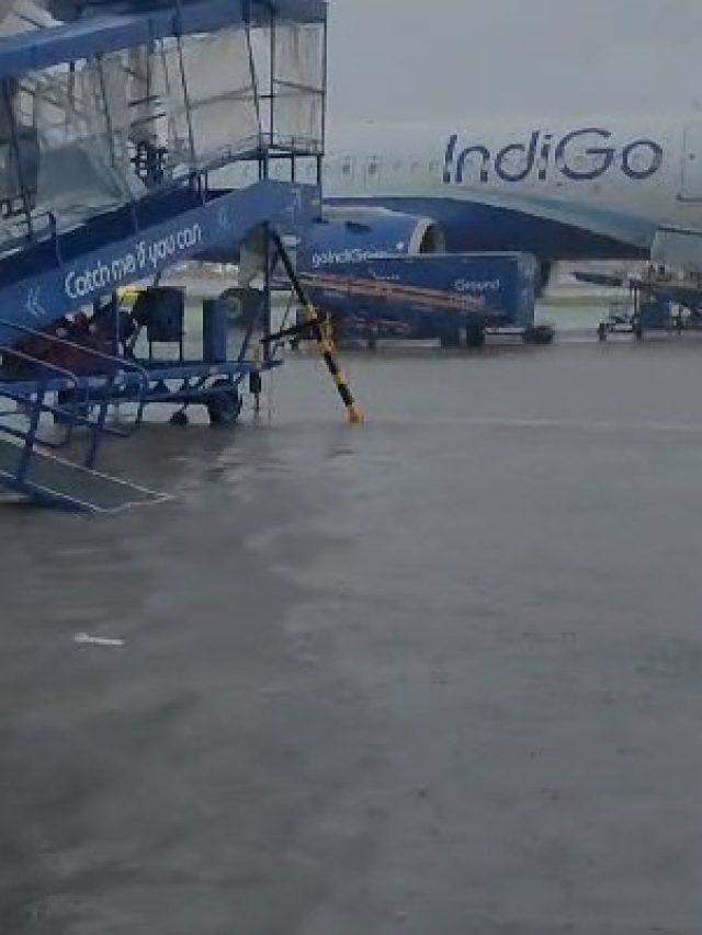 चक्रवात 'मिचौंग' का कहर, चेन्नई में बारिश से बुरा हाल, एयरपोर्ट-बस स्टॉप सब पानी-पानी