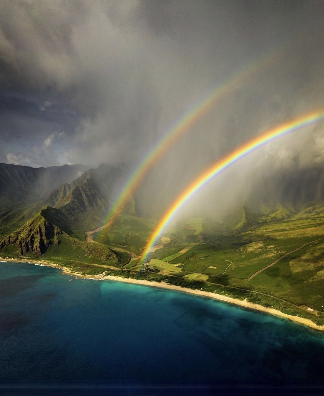 Double rainbow places of the World