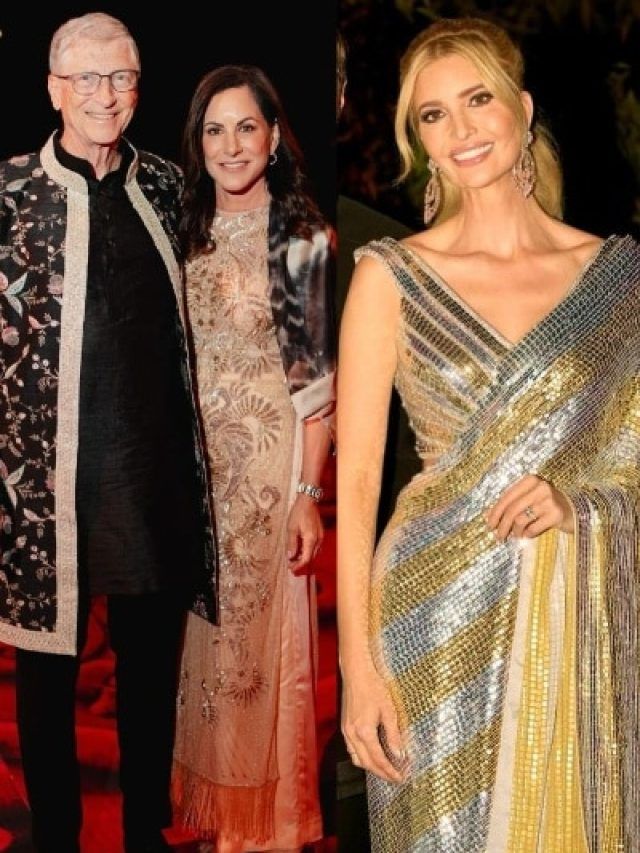 अंबानी की पार्टी में विदेशी मेहमानों का देसी लुक, इवांका ट्रंप हीरोइनों पर पड़ीं भारी