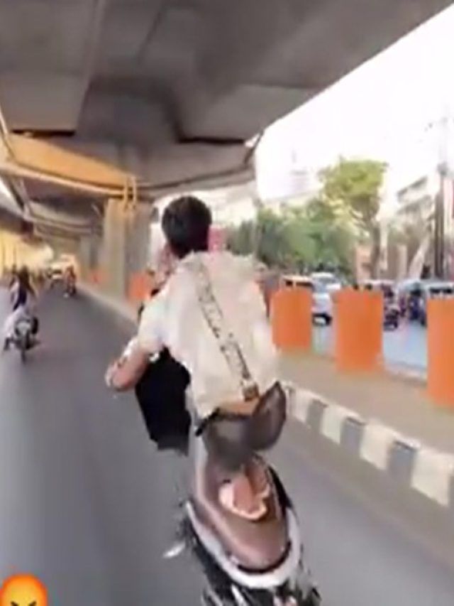 मौत वाला स्टंट! टशन में सड़क पर बेवकूफी और फिर एक्सिडेंट, VIDEO