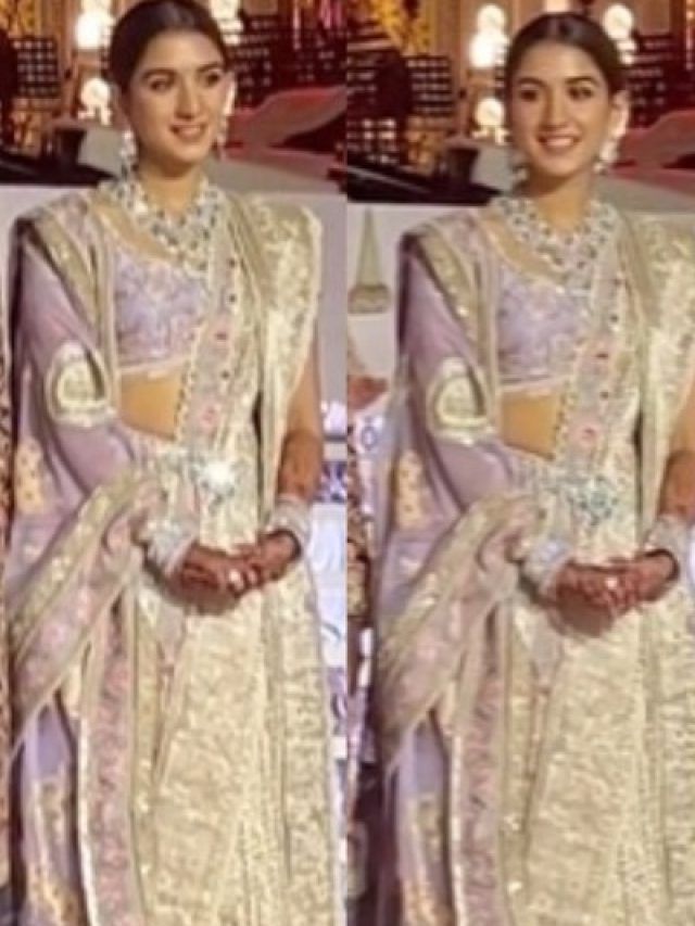 अनंत-राधिका के रिसेप्शन की पहली तस्वीर, लैवेंडर लहंगे में अंबानी बहू लगीं अप्सरा