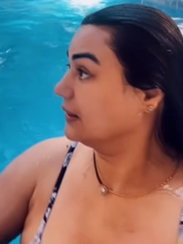 शादी के 23 दिन बाद हनीमून पर एक्ट्रेस, पूल में किया चिल, पति संग हुई रोमांटिक