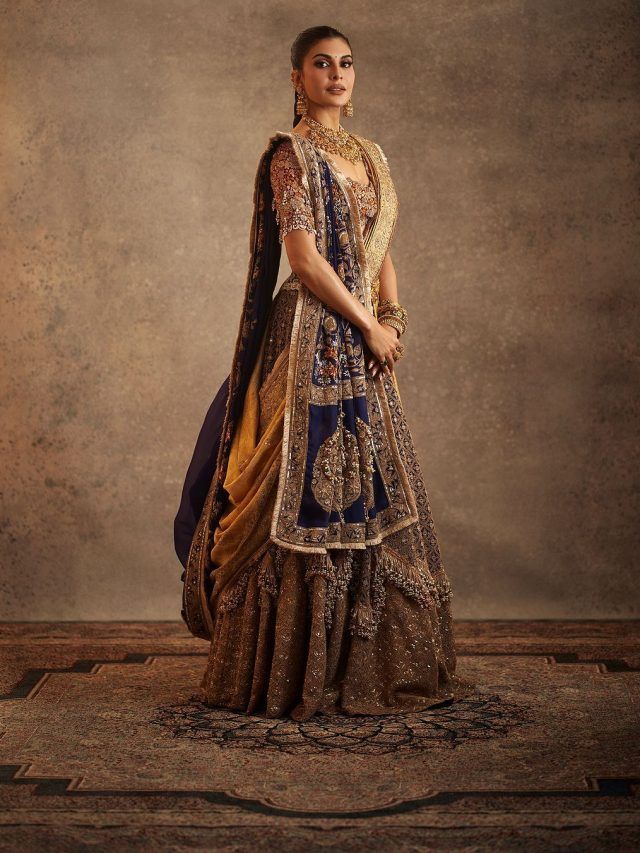 'महारानी' सी सजी-धजी दिखीं जैकलीन फर्नांडिस, अनंत-राधिका की शादी में दिखा शानदार लुक