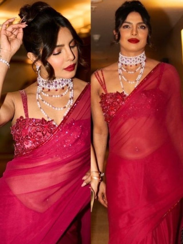 प्रियंका चोपड़ा ने पहना हीरों से जड़ा बेशकीमती हार, भाई की शादी के फंक्शन में दिखा जलवा