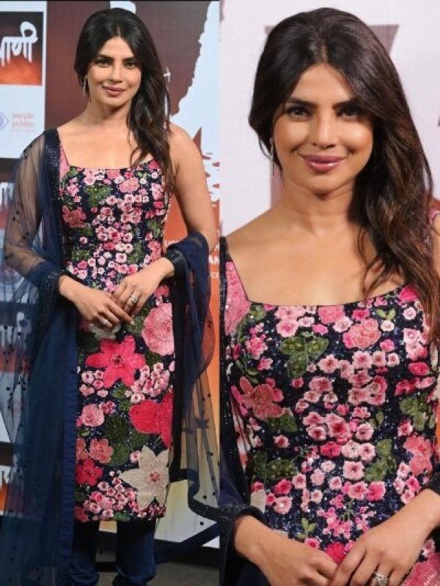 नीले सलवार-सूट में 'देसी गर्ल' प्रियंका चोपड़ा का ग्लैमरस अवतार, तस्वीरें हुईं वायरल