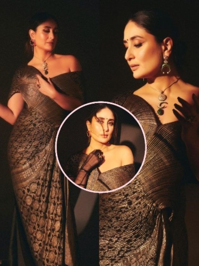 बनारसी साड़ी में करीना कपूर लगीं बहुत खूबसूरत, चांद जूलरी ने लूट ली लाइमलाइट