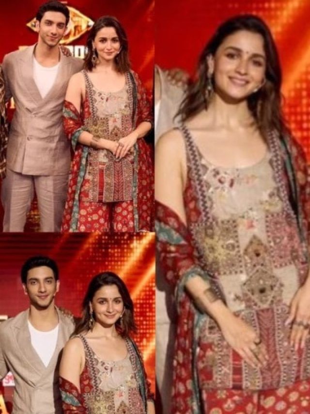 कपूर खानदान की बहू ने दिखाया कमाल, लाल शरारा सूट में लगीं अप्सरा, PHOTOS