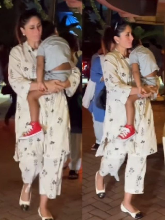 'छोटे नवाब' जेह को गोद में लिए दिखीं करीना, पहना था इतना सस्ता कुर्ता सेट, जानें कीमत