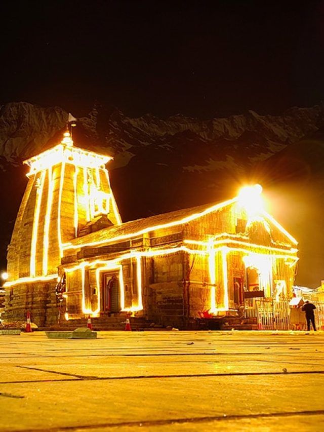 ‘12 Jyotirlingas, 1 epic view’: Kedarnath Temple’s night glory revealed