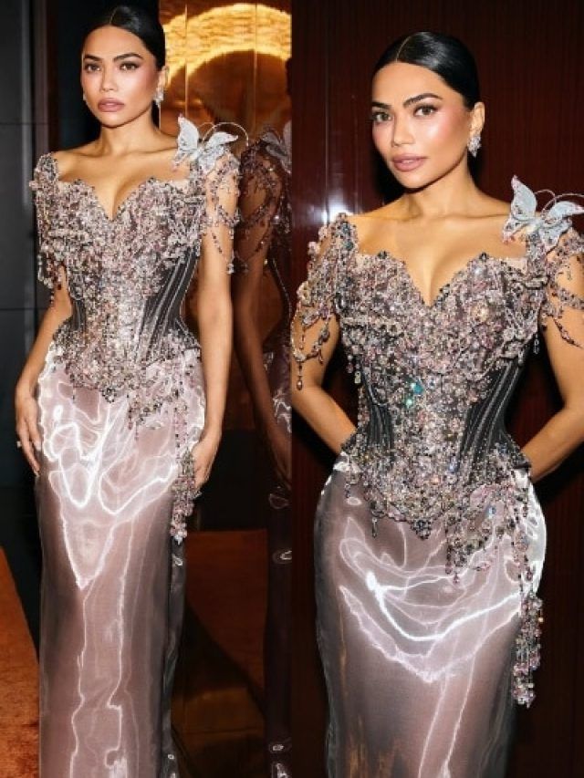 तितली-क्रिस्टल्स जड़ा गाउन पहन बिजनेसवुमन का बोल्ड अंदाज, करोड़ों हुए थे खर्च