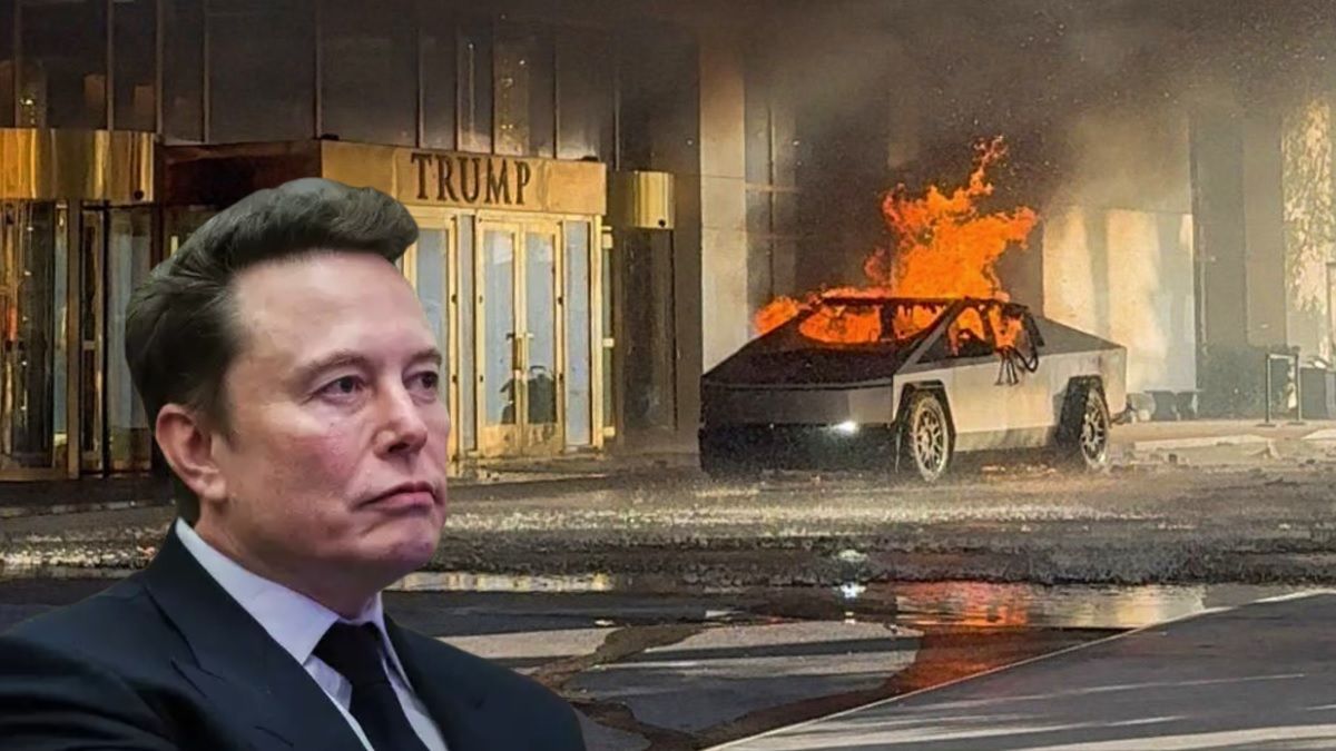 ट्रंप होटल के सामने Tesla Cybertruck में विस्फोट, मस्क ने कहा बैटरी में  आग...' - Tesla cybertruck explodes outside trump hotel in las vegas elon  musk reacts on in