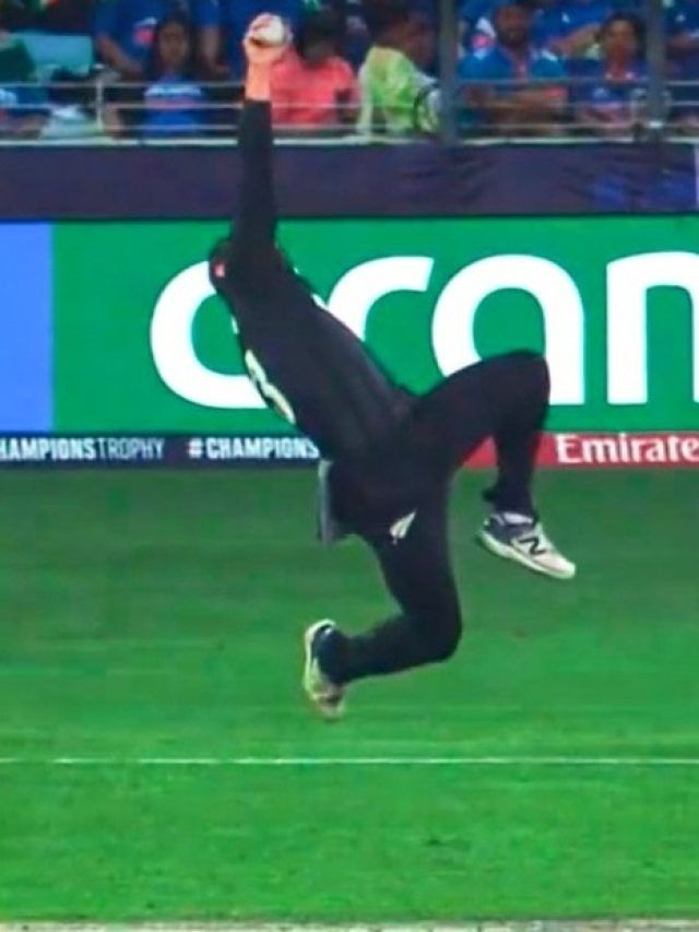 हवा में बाज की तरह गेंद पर लपका ये कीवी फील्डर... कैच देखकर उड़ जाएंगे होश! VIDEO