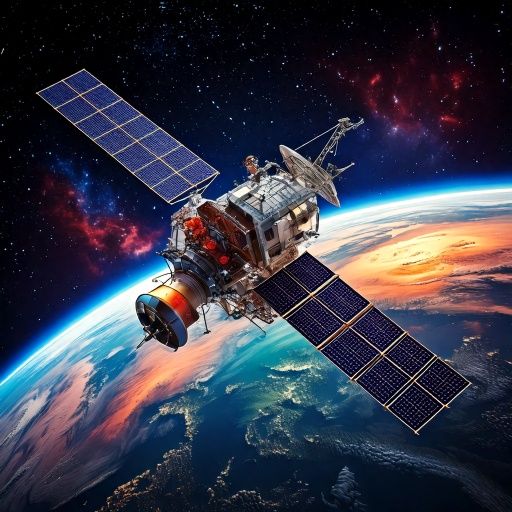 Firefly A malfunctioning satellite veering off course above Earth due to pole shift, with telescope