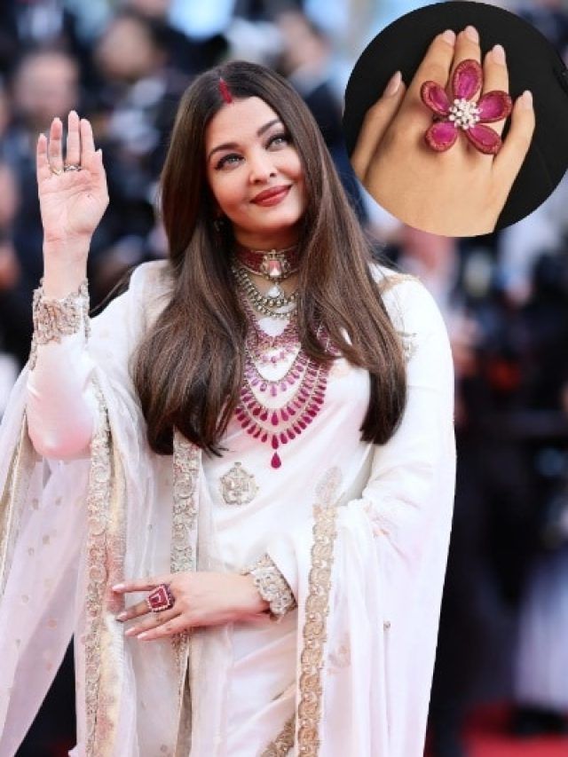 ऐश्वर्या की 500 कैरेट रूबी..18 Kt गोल्ड जूलरी ने Cannes में मचाई धूम, छाया अंगूठी का दिलकश डिजाइन