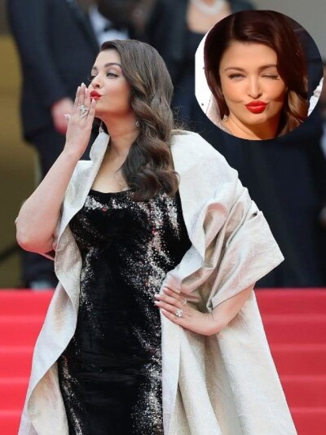 कान्स रेड कार्पेट पर ऐश्वर्या ने मारी आंख, ग्लैमरस अवतार से सबको किया 'क्लीन बोल्ड'