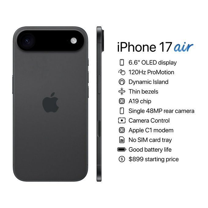 iPhone 17 Air coming next month: 7 expected features