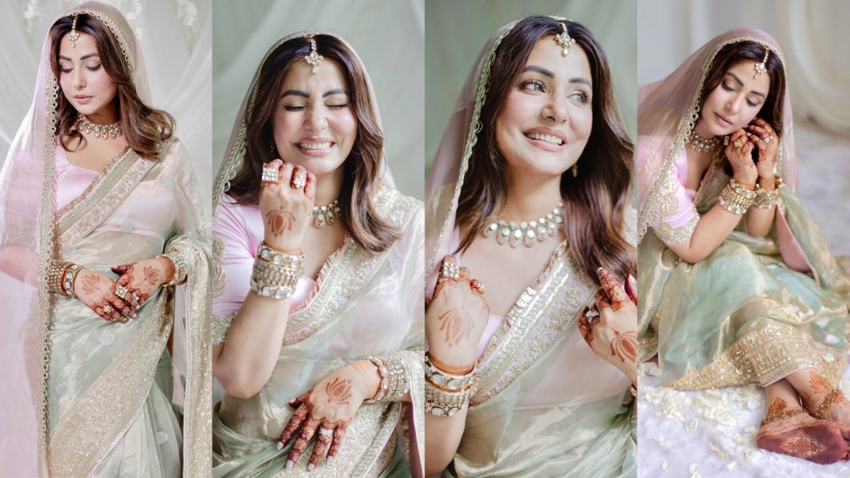 नई दुल्हन हिना खान ने शेयर की शादी की UNSEEN फोटोज, साड़ी-घूंघट में दिखा 'खूबसूरत' अवतार - आज तक